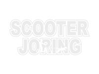 Scooter Joring Word Sticker